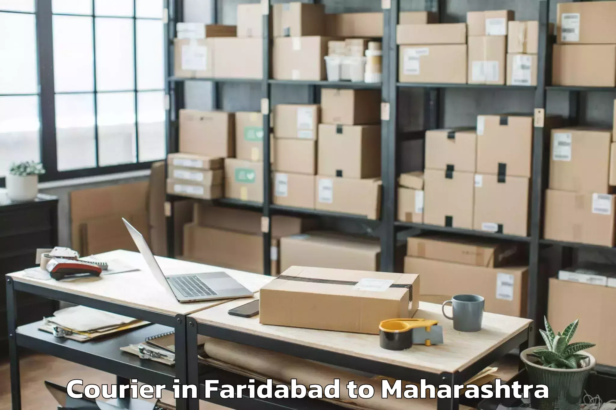 Faridabad to Poladpur Courier Booking